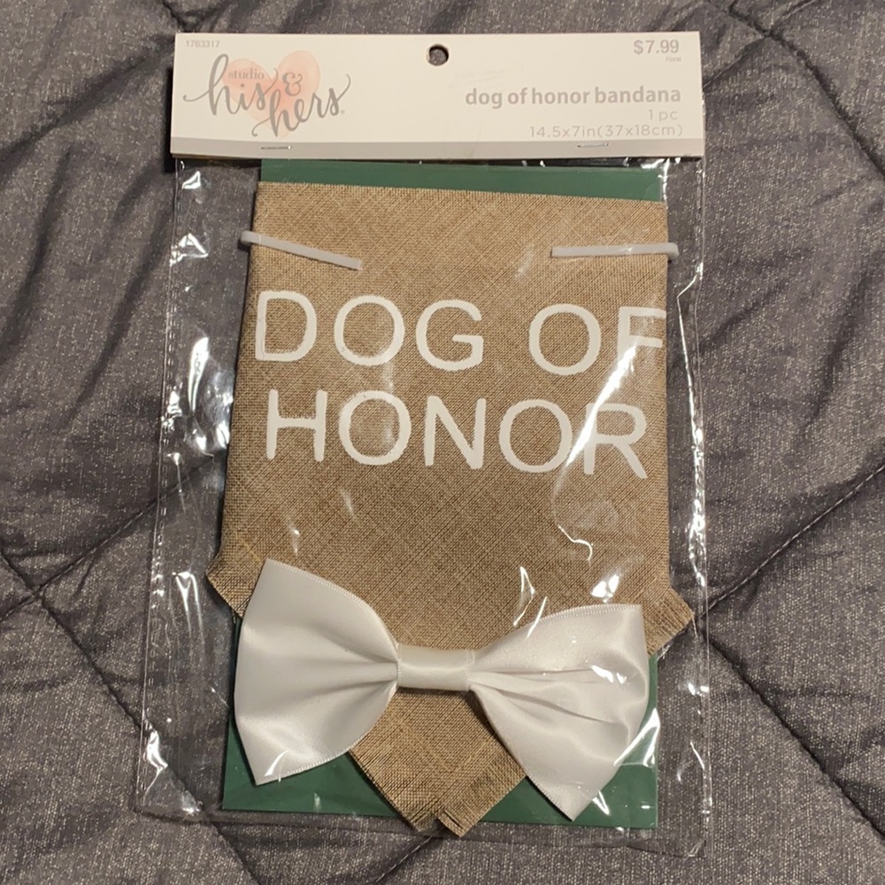 Wedding DOG OF HONOR tag